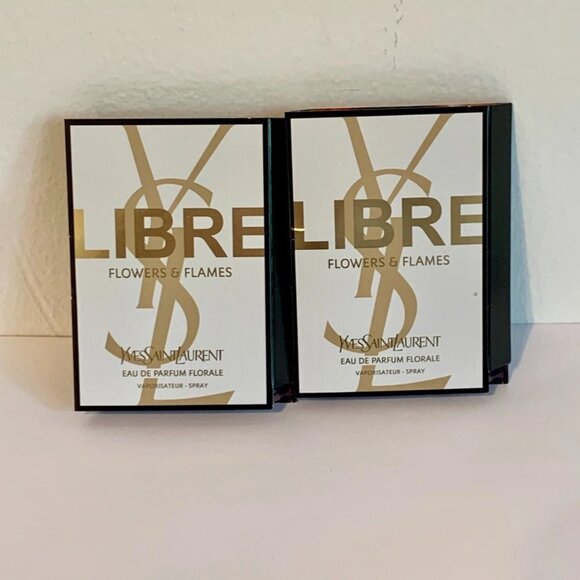 2X YSL Libre Flowers and Flames Eau de Parfum Florale 0.04 oz 1.2ml Sample BUNDL - Picture 1 of 4